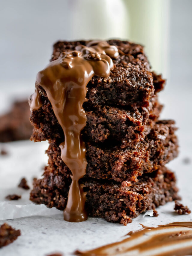 3 Ingredient Sugar Free Keto Nutella Brownies