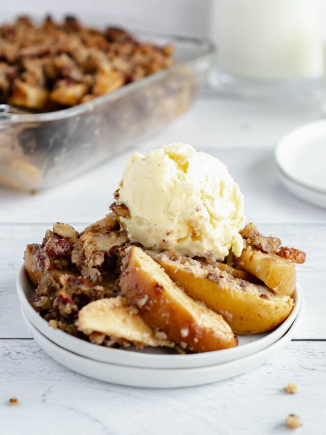 Easy Gluten Free Low Carb Apple Crisp With Almond Flour