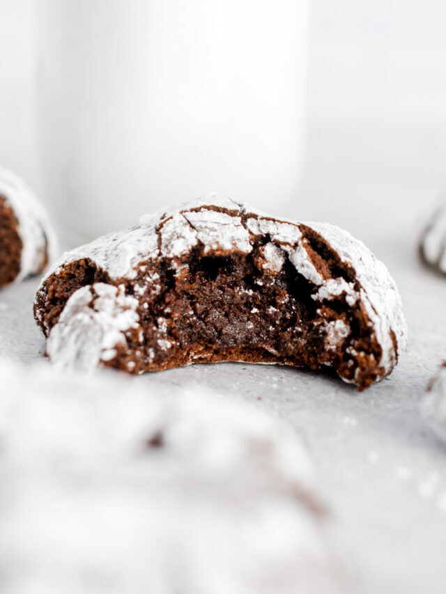 Brownie Crinkle Cookies (Gluten Free Option)