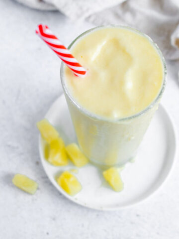 pina colada mocktail in a glass