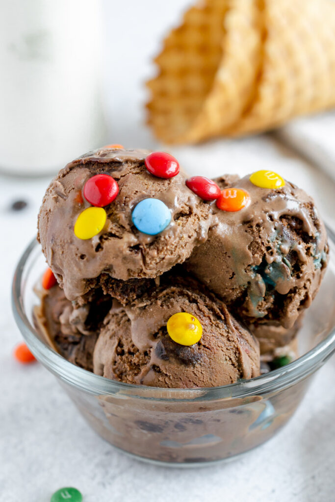 scoops of cosmic brownie ice cream