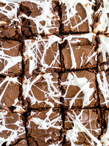 halloween brownies sliced