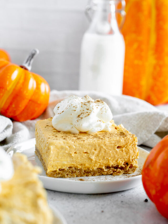 No Bake Pumpkin Cheesecake Bars