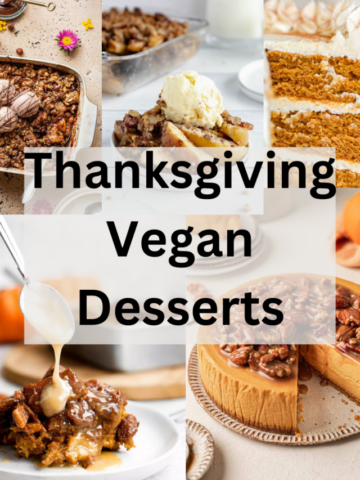 Thanksgiving vegan desserts