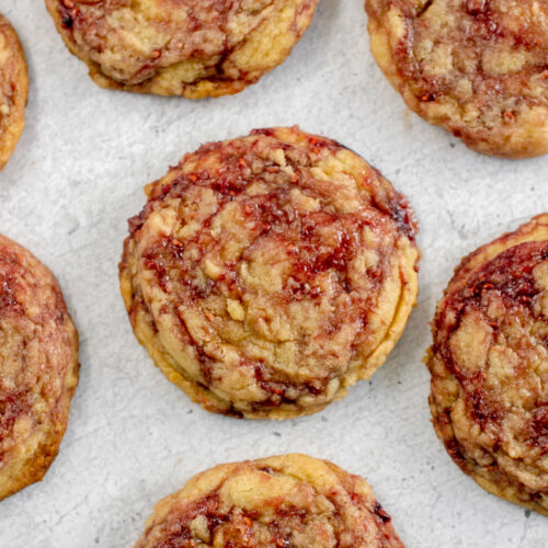 strawberry jam cookies