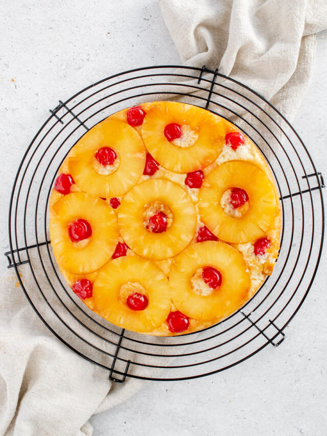 Vegan Pineapple Upside-Down Cake